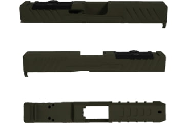 Image of Grey Ghost Precision Version 3 Pistol Slide w/ RMR-DP Pro Cut, Glock 19 Gen 3, 17-4 Stainless Steel, Olive Drab Cerakote, GGP-19-3-OC-OD-V3