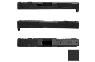 Image of Grey Ghost Precision Glock Version 5 Pistol Slide w/ RMR-DP Pro Cut, for Glock 17 Gen 3, Sniper Grey Cerakote, GGP-17-3-OC-SG-V5