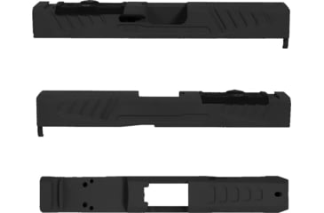 Image of Grey Ghost Precision Glock Version 5 Pistol Slide w/ RMR-DP Pro Cut, for Glock 19 Gen 5, Sniper Grey Cerakote, GGP-19-5-OC-SG-V5