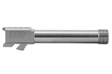 Image of Grey Ghost Precision Match Threaded Pistol Barrel, Glock 19 Gen 3-4, 9mm, 4.5 inch, 1/2 x 28 Thread, Non Coated, Stainless Steel, BARREL-G19-T-NC