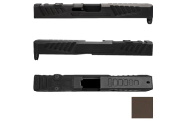 Image of Grey Ghost Precision Version 5 Pistol Slide w/ RMR-DP Pro Cut, Glock 17 Gen 5, 17-4 Stainless Steel, FDE Cerakote, GGP-17-5-OC-FDE-V5