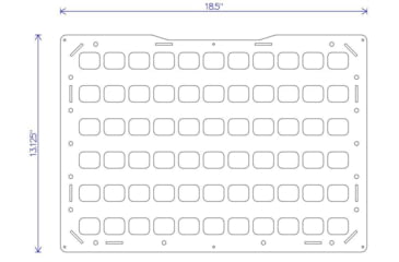 Image of Grey Man Tactical 18.5 x 13.125 RMP, Black, 000171
