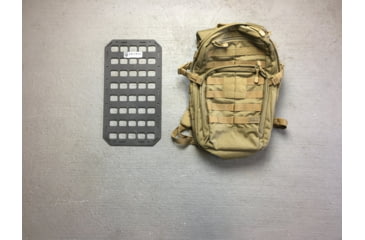 Image of Grey Man Tactical 9.25 x 17 Rigid MOLLE Panel, Black, 000155