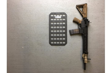 Image of Grey Man Tactical 9.25 x 17 Rigid MOLLE Panel, Black, 000155
