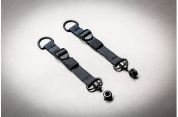 Image of Grey Man Tactical Push Button D-Ring &amp; Push Button Loop-Around RMP Straps w/Headrest Post &amp; Seat Bottom, Black, GMT-PM-16