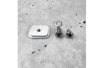 Image of Grey Man Tactical RMP Backer Plate, 1/4-20 Tapped Center Hole, Black, 000145