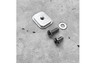 Image of Grey Man Tactical RMP Backer Plate, 1/4-20 Tapped Center Hole, Black, 000145