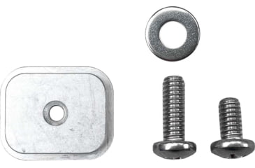 Image of Grey Man Tactical RMP Backer Plate, 1/4-20 Tapped Center Hole, Black, 000145