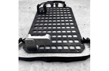 Image of Grey Man Tactical Vehicle Rifle Rack w/Standard Buttstock Cup Kit, Rubber Clamp, 15.25 x 25 RMP, Black, 000339