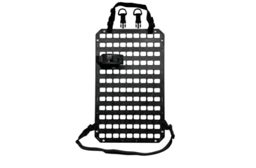 Image of Grey Man Tactical Vehicle Seat Back Organizer w/15.25 x 25 RMP, QuickFist 3in Clamp, Black, GMT-RMP-28-07-06-02
