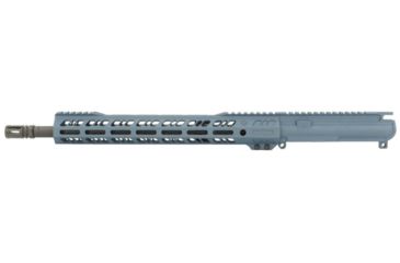 Image of Grid Defense Complete Upper Receiver, .300 Blackout, 16 inch, Pistol Length, 4150 Light HBAR Barrel, 1-8 Twist, 14 inch M-LOK Rail, A2 Flash Hider, Blue Titanium, GD16E14GFR300BT