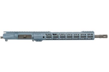Image of Grid Defense Complete Upper Receiver, .300 Blackout, 16 inch, Pistol Length, 4150 Light HBAR Barrel, 1-8 Twist, 14 inch M-LOK Rail, A2 Flash Hider, Blue Titanium, GD16E14GFR300BT