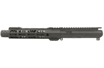 Image of Grid Defense Complete Upper Receiver, .300 Blackout, 7.5 inch, Pistol Length, 4150 Light HBAR Barrel, 1-8 Twist, 9 inch Octagon M-LOK Hand Guard, Dimpled Flash Can, Black, GD75GDR9FCAN300BLK