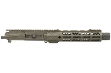 Image of Grid Defense Complete Upper Receiver, .300 Blackout, 7.5 inch, Pistol Length, 4150 Light HBAR Barrel, 1-8 Twist, 9 inch Octagon M-LOK Hand Guard, Dimpled Flash Can, OD Green, GD75GDR9FCAN300OD