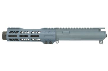 Image of Grid Defense Complete Upper Receiver, 9mm 9x19 Para, 5.5 inch, 4150 Light HBAR Barrel, 1-10 Twist, 7 inch Octagon M-LOK Rail, Dimpled Flash Can, Blue Titanium, GD55GDR9FCAN9MMBT