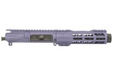 Image of Grid Defense Complete Upper Receiver, 9mm 9x19 Para, 5.5 inch, 4150 Light HBAR Barrel, 1-10 Twist, 7 inch Octagon M-LOK Rail, Dimpled Flash Can, Tactical Grape, GD55GDR9FCAN9MMGRP
