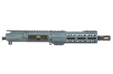 Image of Grid Defense Complete Upper Receiver, 9mm 9x19 Para, 7.5 inch, 4150 Light HBAR Barrel, 1-10 Twist, 7 inch Octagon M-LOK Rail, A2 Flash Hider, Blue Titanium, GD75E7GDR9MMBT