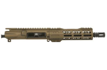 Image of Grid Defense Complete Upper Receiver, 9mm 9x19 Para, 7.5 inch, 4150 Light HBAR Barrel, 1-10 Twist, 7 inch Octagon M-LOK Rail, A2 Flash Hider, Burnt Bronze, GD75E7GDR9MMBB