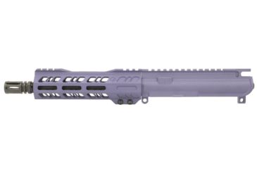 Image of Grid Defense Complete Upper Receiver, 9mm 9x19 Para, 7.5 inch, 4150 Light HBAR Barrel, 1-10 Twist, 7 inch Octagon M-LOK Rail, A2 Flash Hider, Tactical Grape, GD75E7GDR9MMGRP