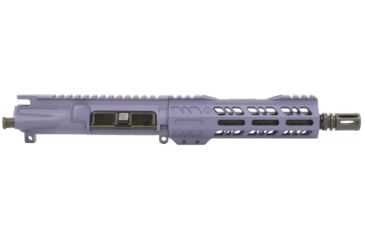 Image of Grid Defense Complete Upper Receiver, 9mm 9x19 Para, 7.5 inch, 4150 Light HBAR Barrel, 1-10 Twist, 7 inch Octagon M-LOK Rail, A2 Flash Hider, Tactical Grape, GD75E7GDR9MMGRP