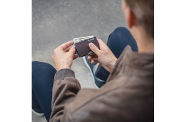 Image of Grid Wallet Gunmetal Aluminum Wallet