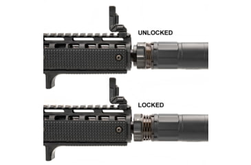 Image of Griffin Armament Dual-Lok EZ-Brake Muzzle Brake, .30 Caliber, M13x0.75, Black Nitride, DLEZM13X75