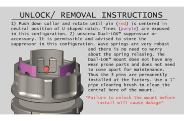 Image of Griffin Armament Dual-Lok EZ-Brake Muzzle Brake, .30 Caliber, M13x0.75, Black Nitride, DLEZM13X75