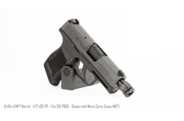 Image of Griffin Armament Sig Sauer P365 Threaded Barrel with Micro Carry Comp, Black, GAP365TB