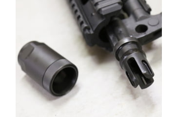 Image of Griffin Armament Taper Mount Minimalist Barrel Flash Hider 9mm 1/2x28, Black, TMMFH91228