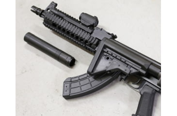 Image of Griffin Armament Taper Mount Minimalist Barrel Flash Hider 9mm 1/2x28, Black, TMMFH91228