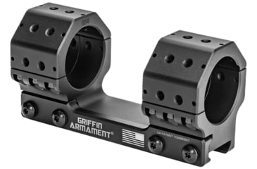 Image of Griffin Armament Standard GPM Riflescope Mount, 34mm, 1.35in, 0MOA, Black, GSM135H34MM