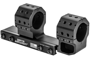 Image of Griffin Armament Standard GPM Riflescope Mount, 34mm, 1.42in, 15MOA, Black, GSMC1425H34MM