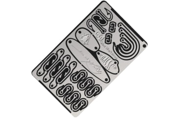 Image of Grim Workshop Dave Canterbury Survival Card, Surgical Grade Stainless Construction, 3.38in x 2.13in x 0.25in, GWCANTERBURYSIGCRD