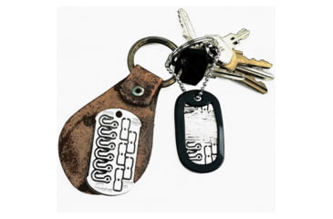 Image of Grim Workshop Mini Hook Dog Tag, Hardened Stainless Construction, GWMINIHOOKTAG