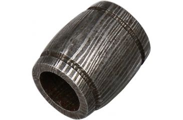 Image of Grindworx Damascus Steel Bead, Grooved Barrel DA06