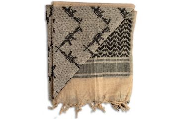 Image of Grindworx Shemagh Crossed Guns Tan DA18