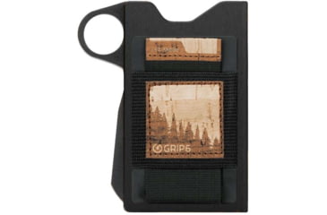 Image of Grip6 Aluminum Loop Wallet Builder w/Cork Wingman, Black, WLT-NEW-NJA-LP-RCRK