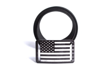 Image of Grip6 Narrow Black Flag Buckle w/Black Strap, 36, NB-USA-NJA-LS-BLK-1.1-36