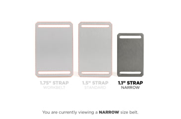 Image of Grip6 Narrow Black Mountain Cut-Out Buckle w/Black Strap, 34, NB-WASATCH-NJA-LS-BLK-1.1-34