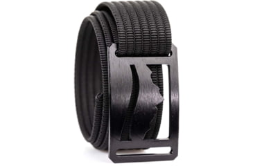 Image of Grip6 Narrow Black Mountain Cut-Out Buckle w/Black Strap, 34, NB-WASATCH-NJA-LS-BLK-1.1-34
