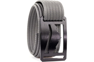 Image of Grip6 Narrow Black Mountain Cut-Out Buckle w/Grey Strap, 42, NB-WASATCH-NJA-LS-GRY-1.1-42