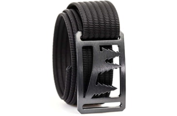 Image of Grip6 Narrow Gunmetal Tree Cut-Out Buckle w/Black Strap, OS, NB-UINTA-GML-LS-BLK-1.1-OS