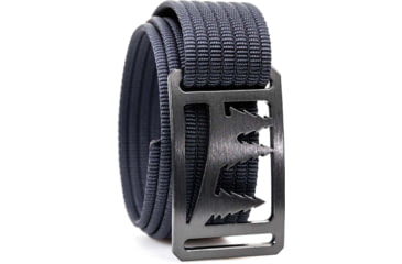 Image of Grip6 Narrow Gunmetal Tree Cut-Out Buckle w/Navy Strap, 32, NB-UINTA-GML-LS-NAV-1.1-32
