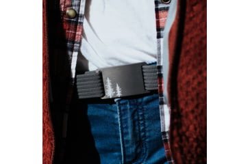 Image of Grip6 Narrow Pine Gunmetal Buckle Belt w/Grey Strap, 34, NB-PINE-GML-LS-GRY-1.1-34