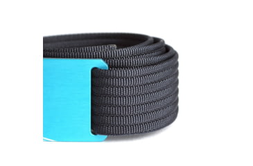 Image of Grip6 Narrow Surf Aqua Buckle Belt w/Navy Strap, 30, NB-SURF-AUR-LS-NAV-1.1-30