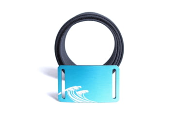 Image of Grip6 Narrow Surf Aqua Buckle Belt w/Navy Strap, 30, NB-SURF-AUR-LS-NAV-1.1-30