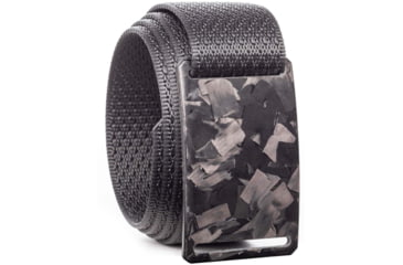 Image of Grip6 Standard Non-Woven Carbon Fiber Buckle w/Black Strap, Black/Black, 40, SB-FORGED-CBF-ES-RVN-1.5-40
