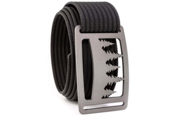 Image of Grip6 Standard Uinta Grey Buckle w/Black Strap, 32, SB-UINTA-GML-MS-JET-1.5-32
