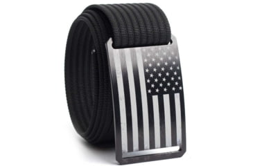 Image of Grip6 Standard USA Black Flag Buckle w/Black Strap, 40, SB-USA-NJA-MS-JET-1.5-40
