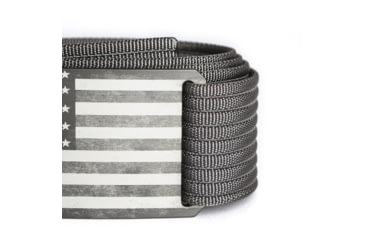 Image of Grip6 Standard USA Grey Flag Buckle w/Grey Strap, 40, SB-USA-GML-MS-JET-1.5-40
